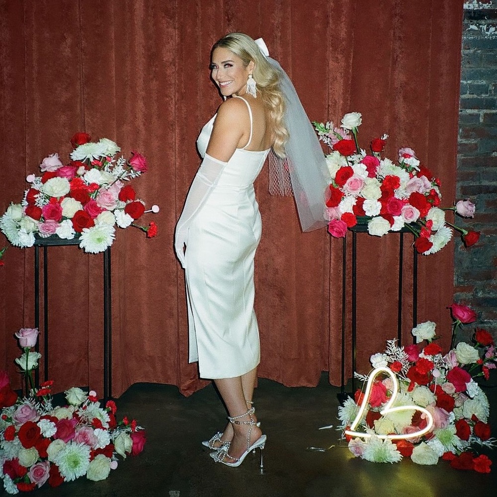 House of CB CASIMIRA Ivory Satin Dress (Sold Out on Site) - Picture 6 of 6